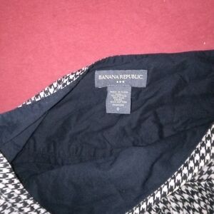 Banana Republic Monochrome Houndstooth Dress